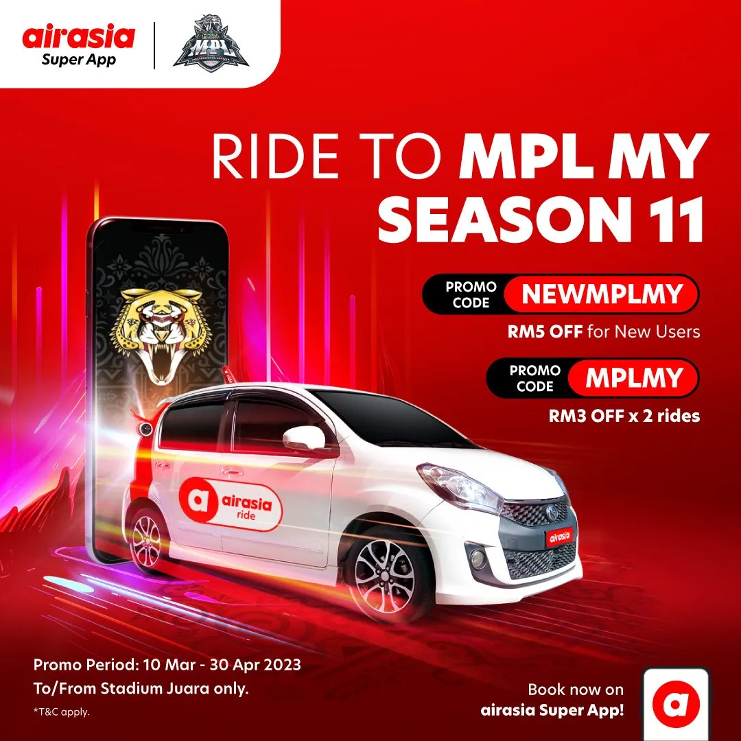 airasia ride × MPL MY —「Ride to Season 11」主视觉 — airasia Super App