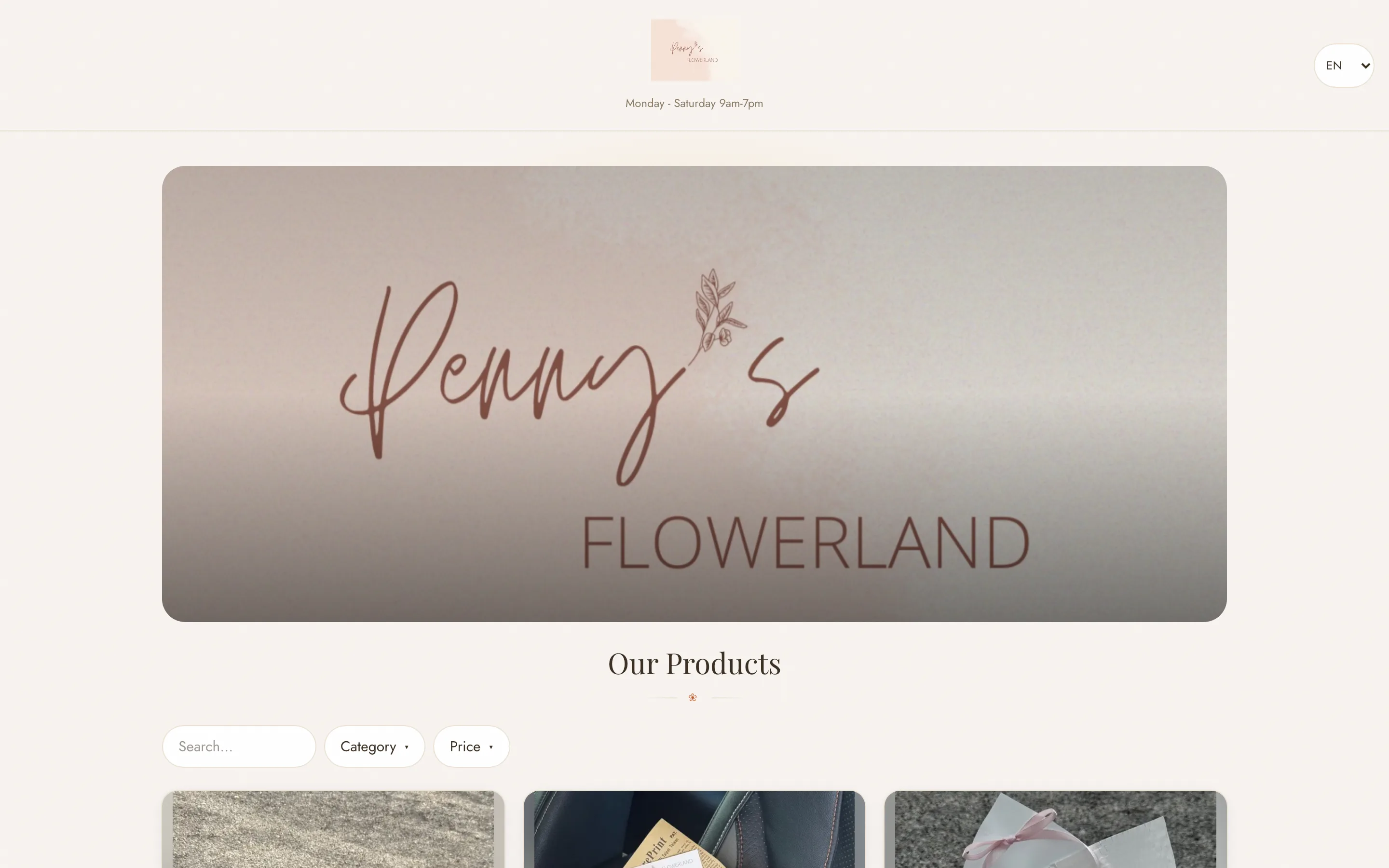 The Florist — multi-merchant storefront platform — The Florist (own product)